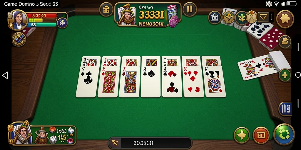 Tampilan menarik dari gameplay seru Domino di 333I.