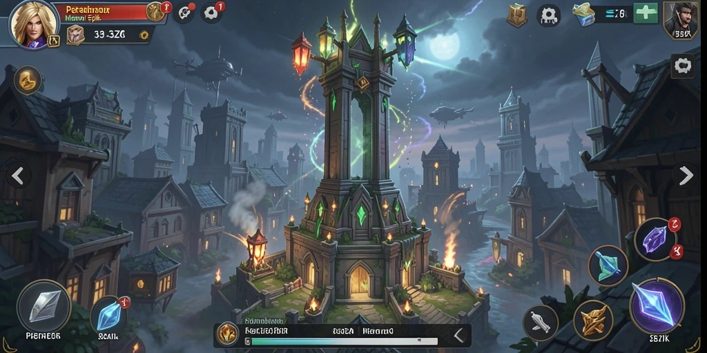 Screenshot gameplay Tower Defense 33ZK yang penuh aksi.