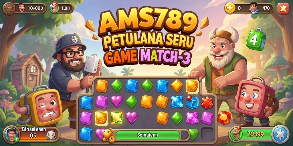Menggambarkan gameplay seru dari AMS789 dengan berbagai level menantang.