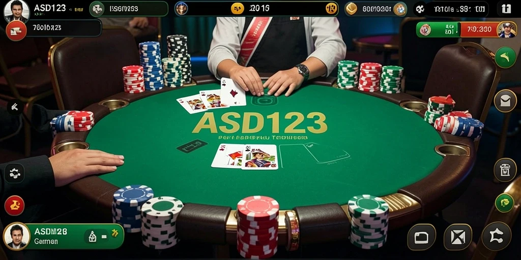 Tampilan gameplay seru dari ASD123 dengan fitur poker terbaik.