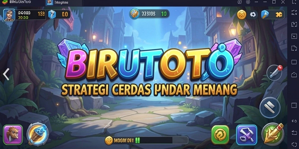 Screenshot BIRUTOTO menampilkan aksi gameplay strategi yang mendebarkan.