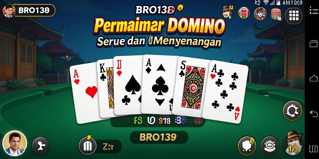 Tangkapan layar BRO138 menampilkan gameplay seru dari permainan Domino.