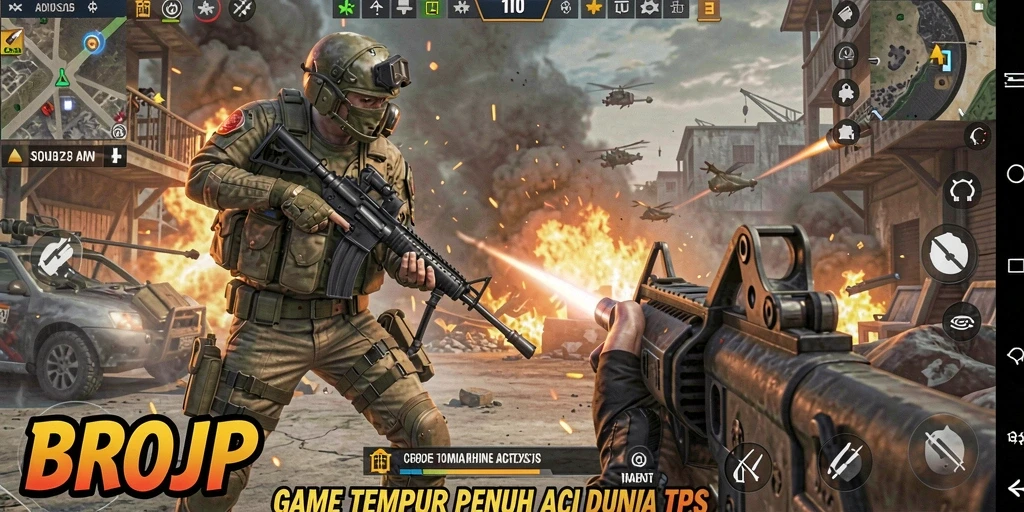 Screenshot BROJP menampilkan aksi pertempuran yang seru dan grafis yang mengesankan.