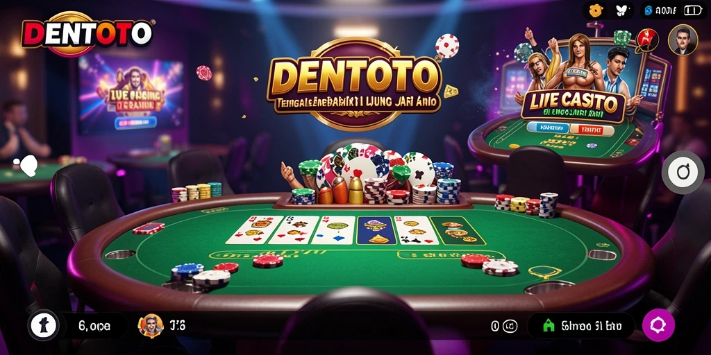 Gameplay mendebarkan di DENTOTO dengan dealer langsung.