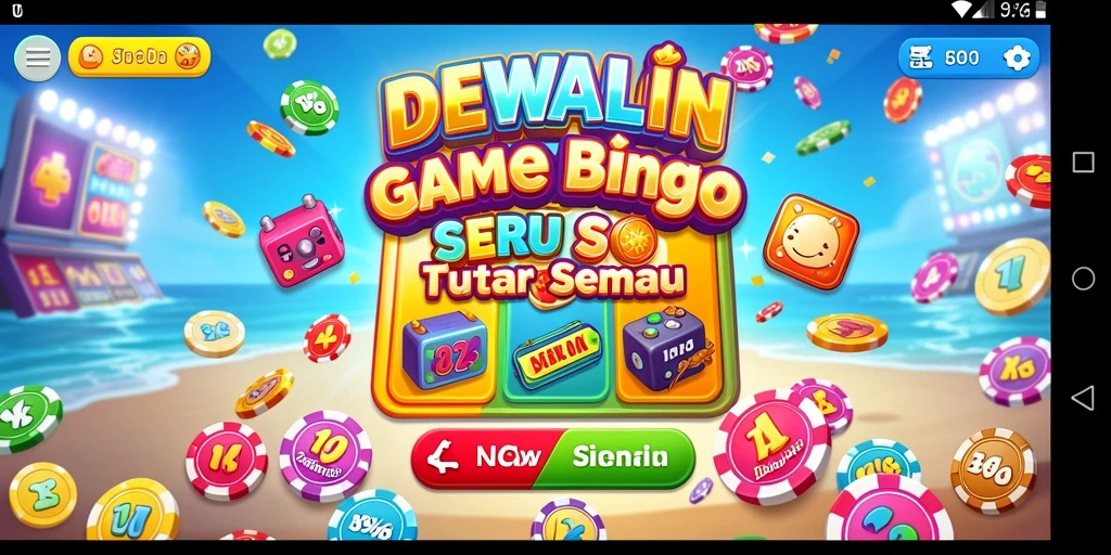 Tampilan seru gameplay DEWALIN dengan kartu Bingo.