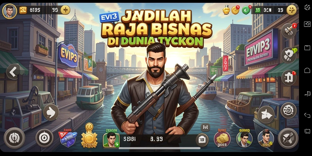 Tampilan gameplay EVIP3 yang penuh aksi dan strategi.