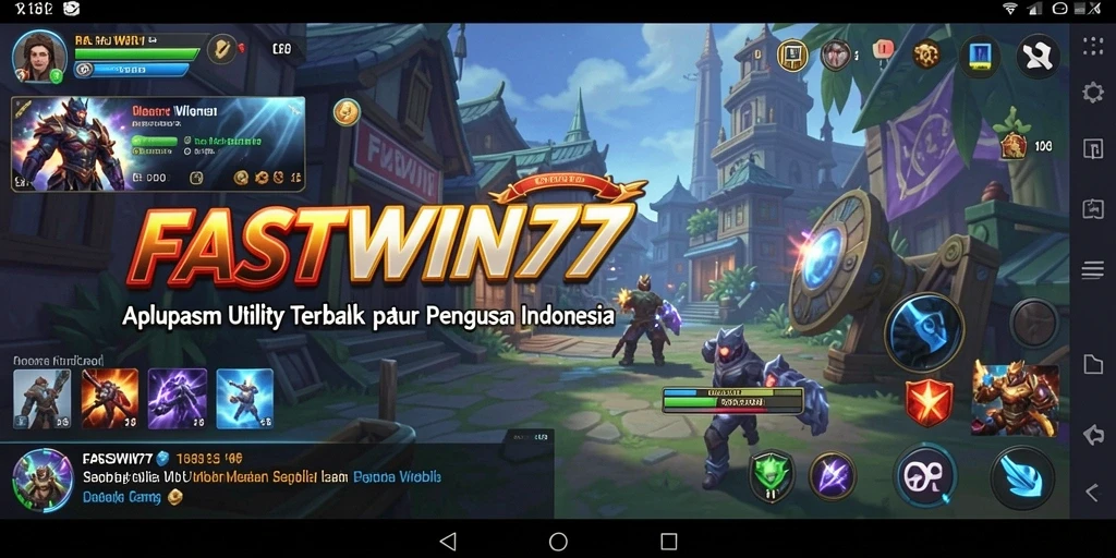 Tampilan utama FASTWIN77 yang menunjukkan alat Utility yang lengkap.