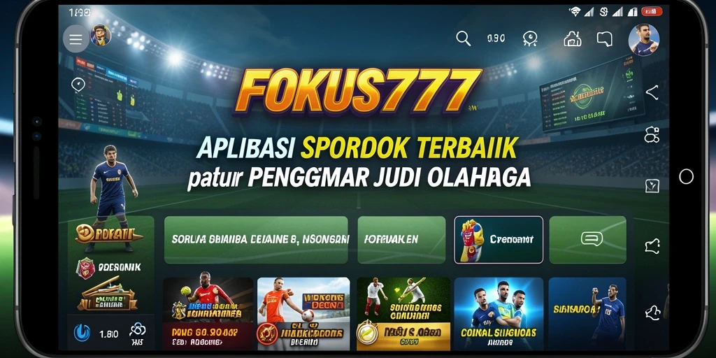 Tampilan utama FOKUS777 dengan pilihan taruhan olahraga yang beragam.