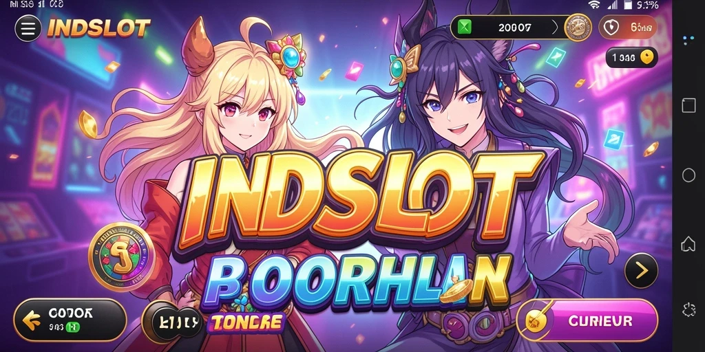 Tampilan gameplay menarik dengan karakter anime yang memukau.
