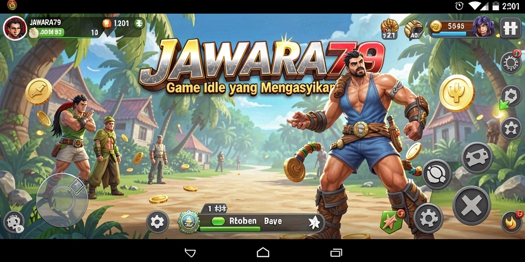 Tampilan gameplay <strong>JAWARA79</strong> yang menarik dengan elemen Idle.