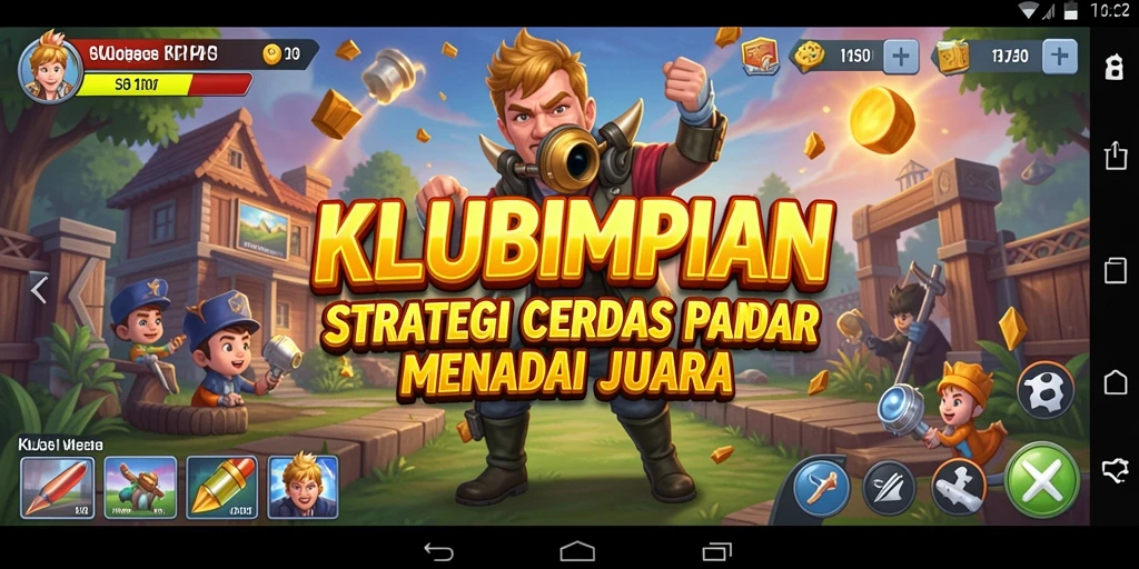 Tampilan gameplay strategi yang memukau dan mendebarkan.