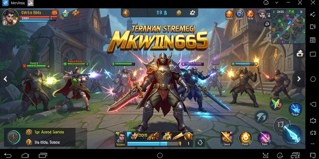 Tampilan gameplay menarik dari MKWIN666 dengan berbagai karakter dan strategi.