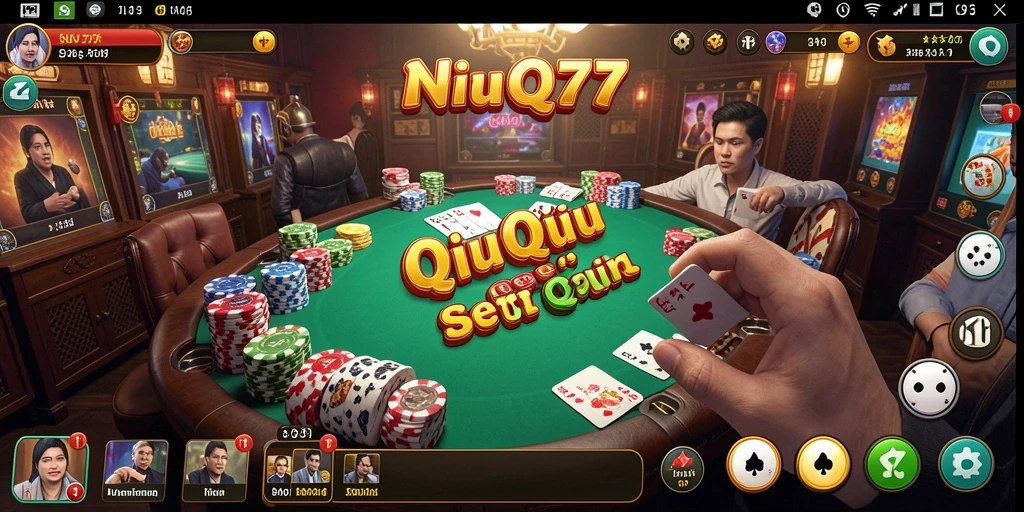 Tampilan gameplay QiuQiu yang seru di NV77.