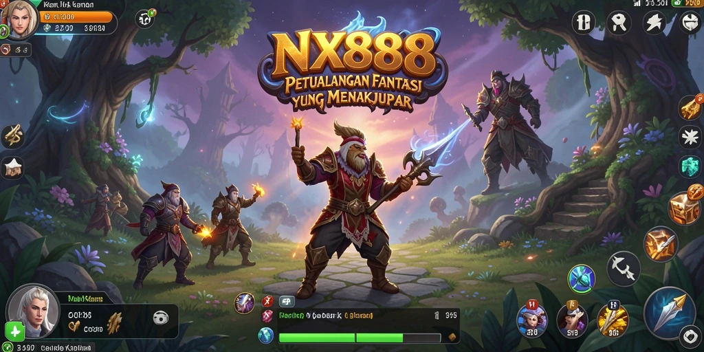 Gameplay menakjubkan dalam NX888 dengan grafis yang memukau.