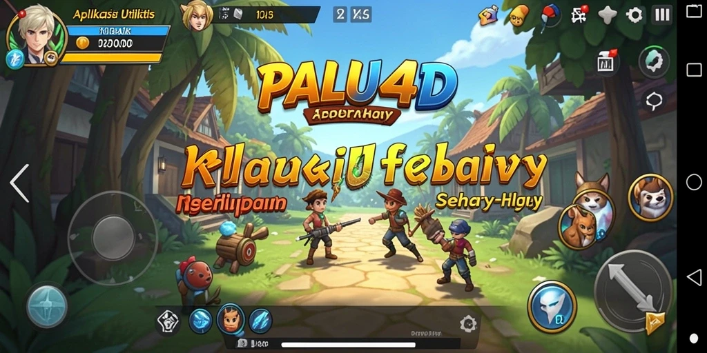 Screenshot utama PALU4D menunjukkan antarmuka yang ramah pengguna dan fitur pengingat.