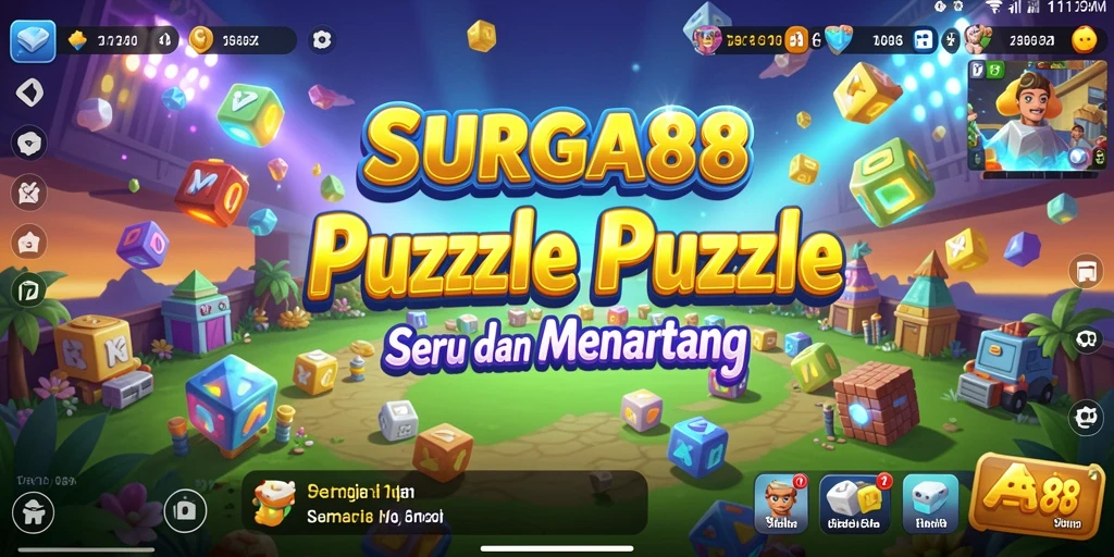 Tampilan menarik dari gameplay SURGA88 yang menantang teka-teki.