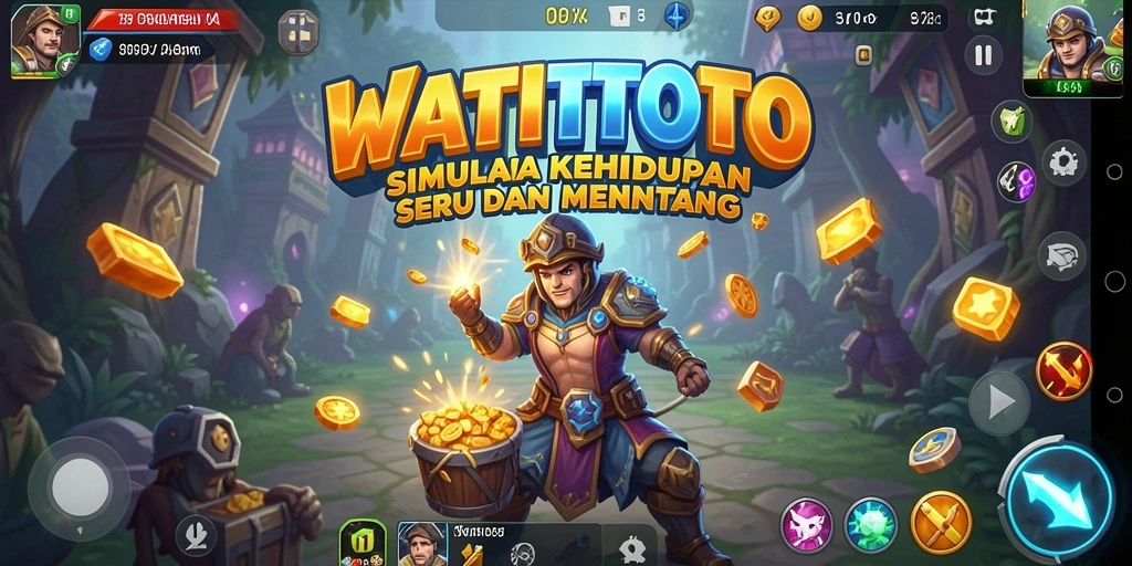 Tampilan gameplay WATITOTO yang memukau dan penuh warna.