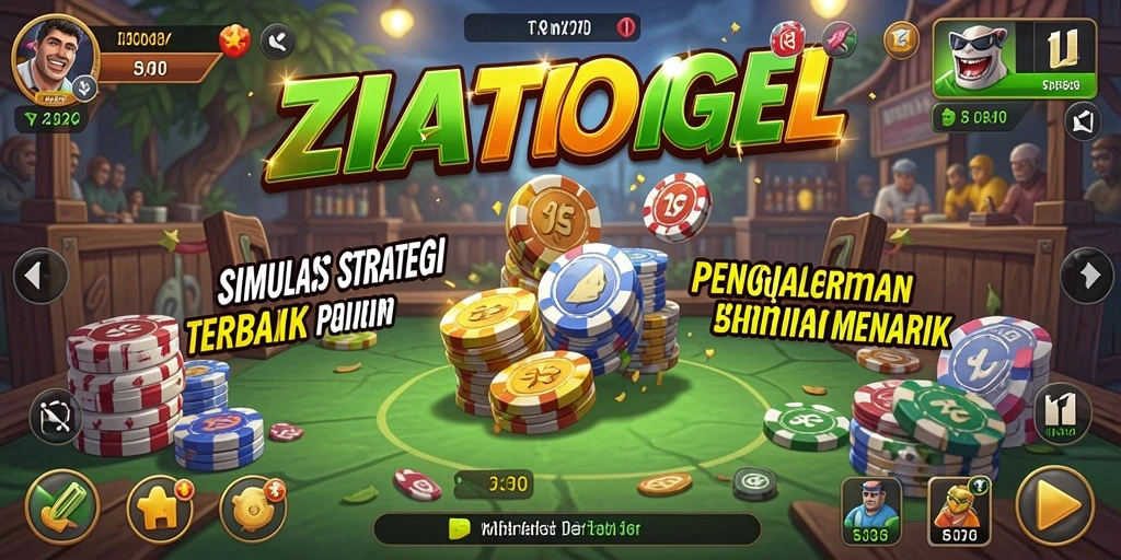 Screenshot gameplay <strong>ZIATOGEL</strong> menunjukkan tantangan dan strategi yang terlibat.